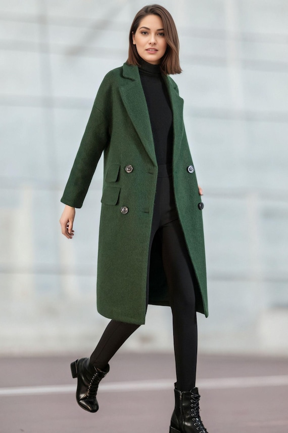 美品　Ralph Lauren ウールコート オリーブグリーン　レディースＳ stst-used_1-240001889251