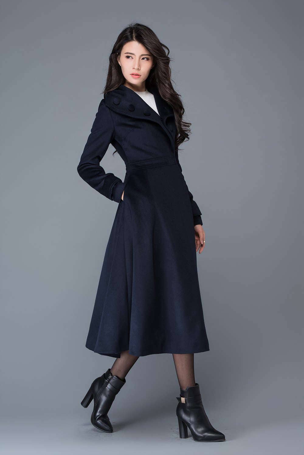 Midi Wool Coat, Wool Coat, Womens Winter Coats, Dress Coat Midi Wool Coat, Wool Coat, Womens Winter Coats, Dress Coat