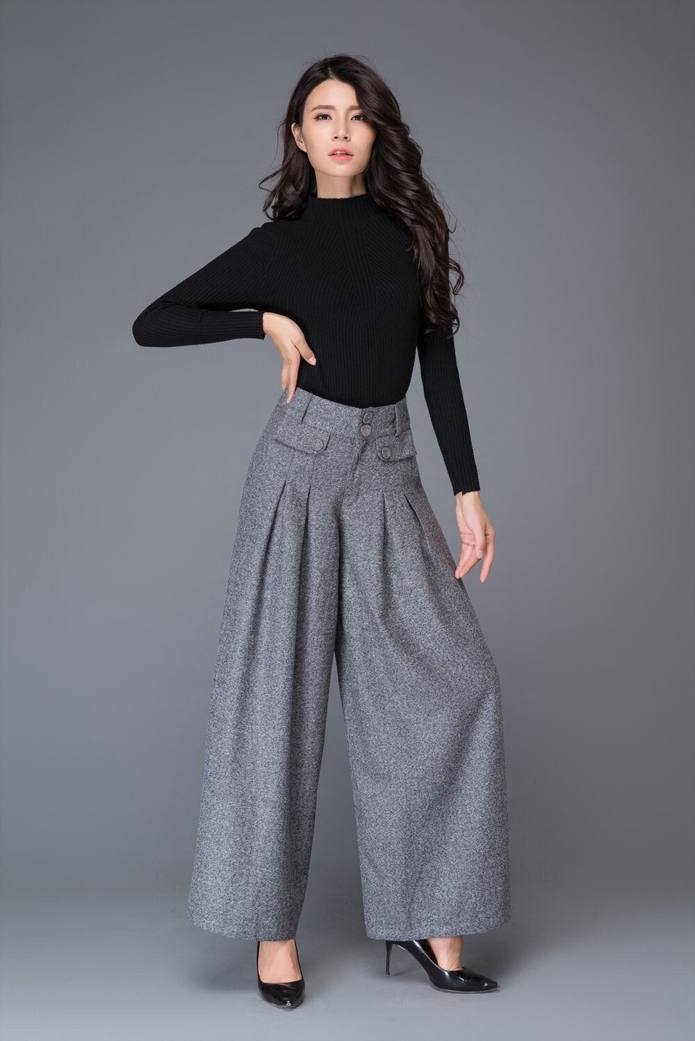 Wide Leg Pants, Wool Pants, Palazzo Pants in Gray, Maxi Wool Pants, Women's Pants, Autumn Winter Pants, Pleated Pants, Wool Clothing C1001 - Etsy Wide Leg Pants, Wool Pants, Palazzo Pants in Gray, Maxi Wool Pants, Women's Pants, Autumn Winter Pants, Pleated Pants, Wool Clothing C1001 - Etsy