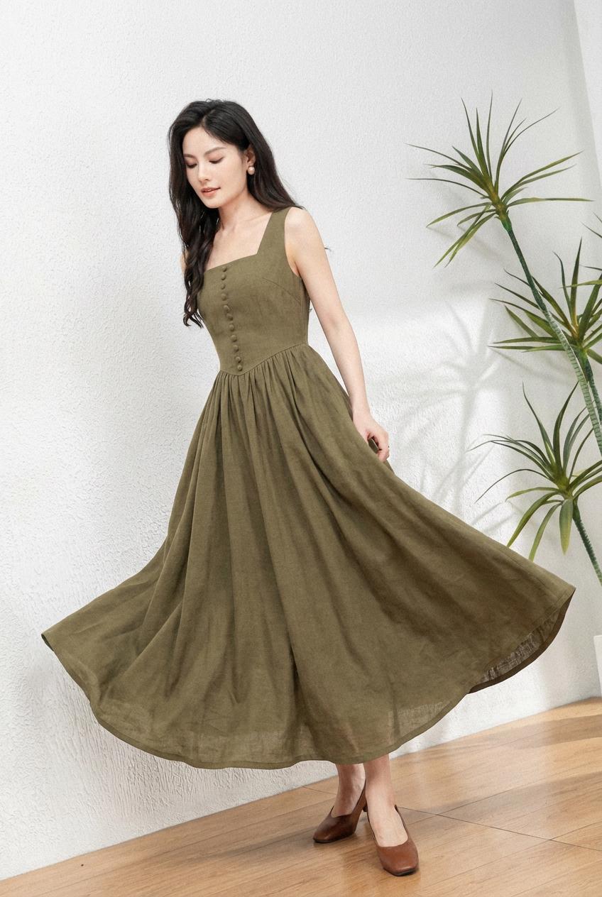 Maxi Army Dress Women - Etsy