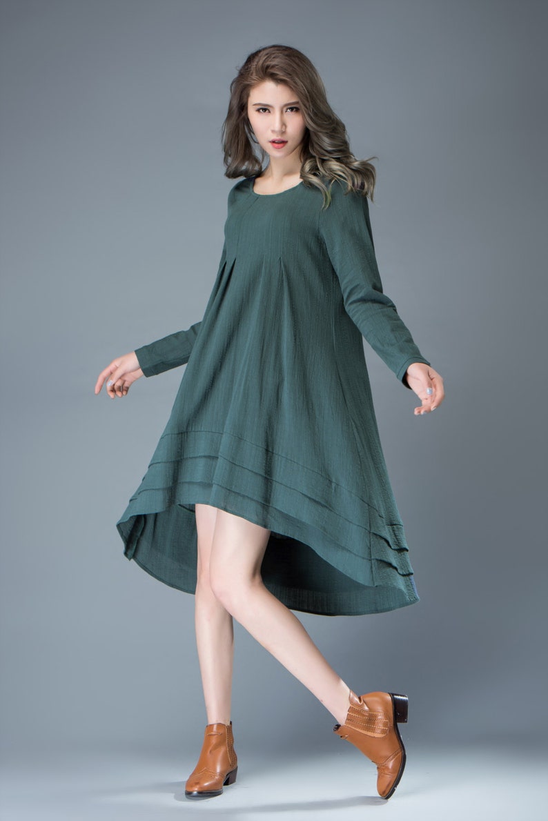 Women's Plus size Linen dress Casual Linen dress Long | Etsy