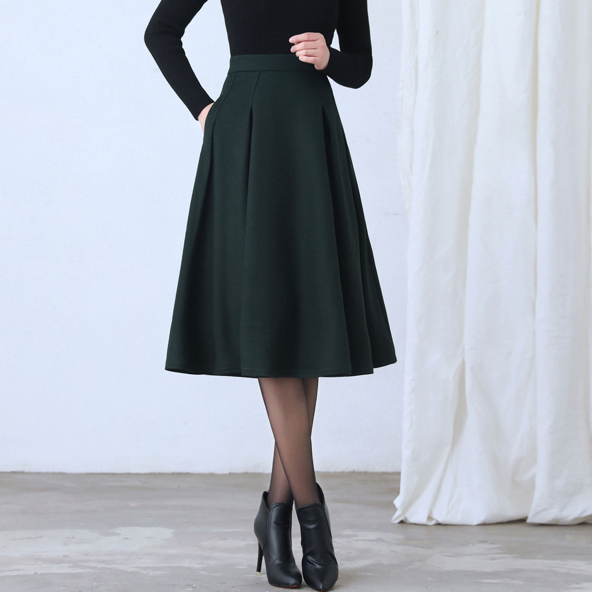 HERMES(エルメス) BY MARGIELA Tweed sleeveless skirt setup