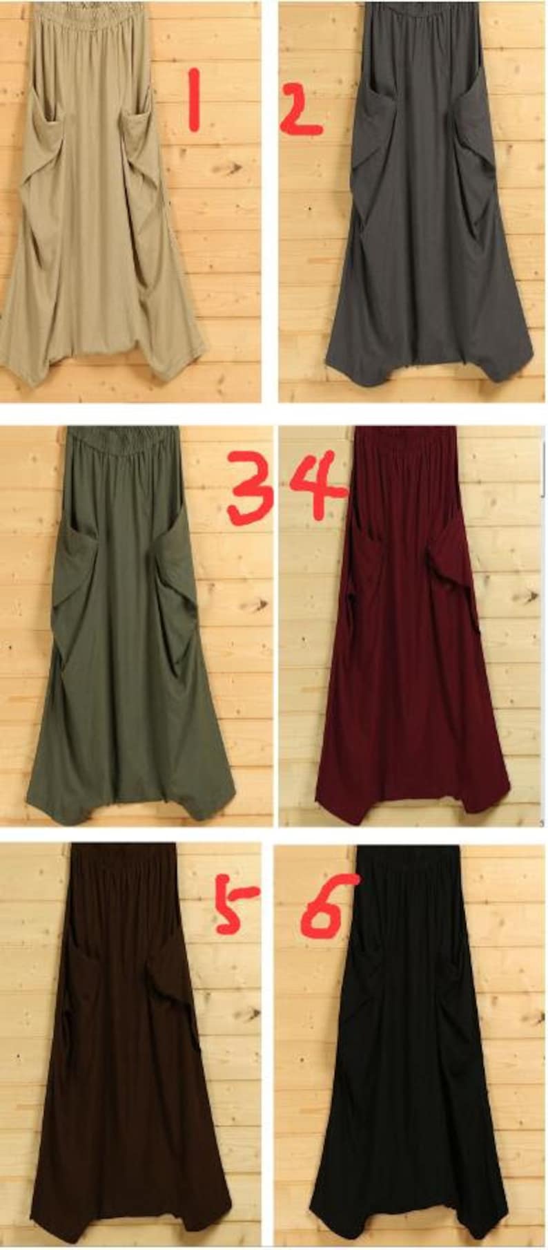 Harem pants, Linen pants, Blue Pants, harem pants women, Summer pants, Plus size pants, Casual pants, Custom pants C867 image 9