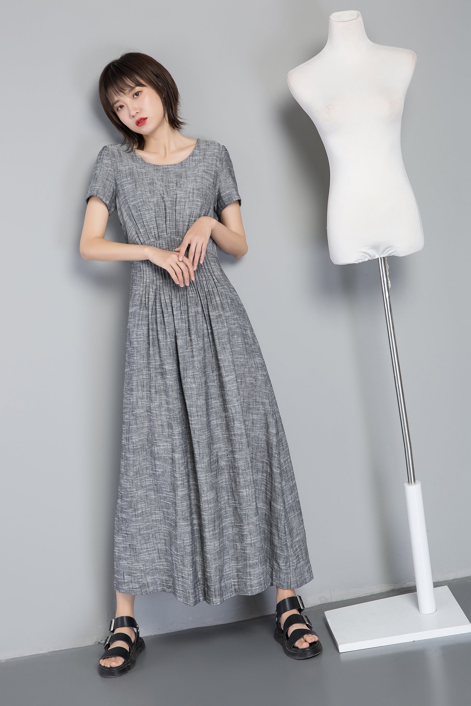 Linen Dress Linen Maxi Dress Womens Dress Long Linen Maxi - Etsy