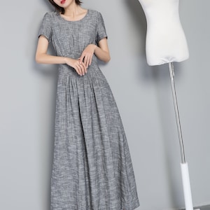 Linen Dress Linen Maxi Dress Womens Dress Long Linen Maxi - Etsy