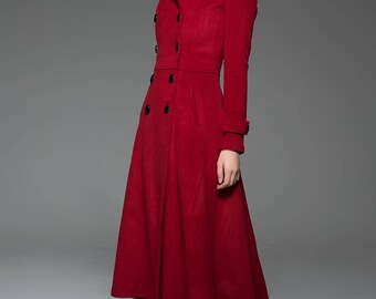 Nodress Reddish-Brown Overサイズd Wool-Blend Felt Coat Nφdress X RoomSERVICE888 Reddish-Brown Oversized Wool-Blend