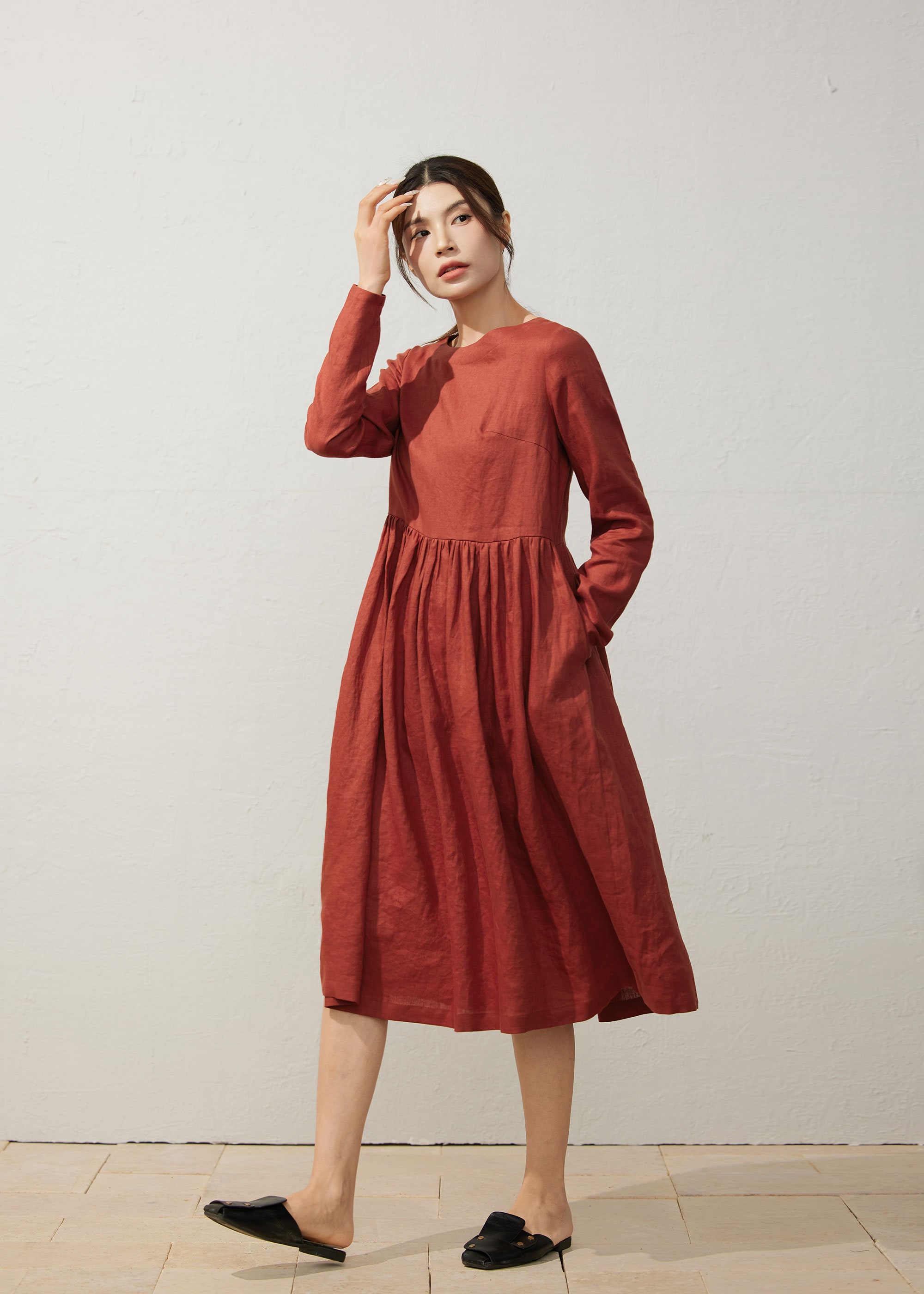 Linen Dress, Linen Midi Dress Women, Loose Linen Dress, Plus Size Dress, Orange Linen Dress, Long Linen Dress, Spring Dress, Ylistyle C3924 - Etsy Linen Dress, Linen Midi Dress Women, Loose Linen Dress, Plus Size Dress, Orange Linen Dress, Long Linen Dress, Spring Dress, Ylistyle C3924 - Etsy