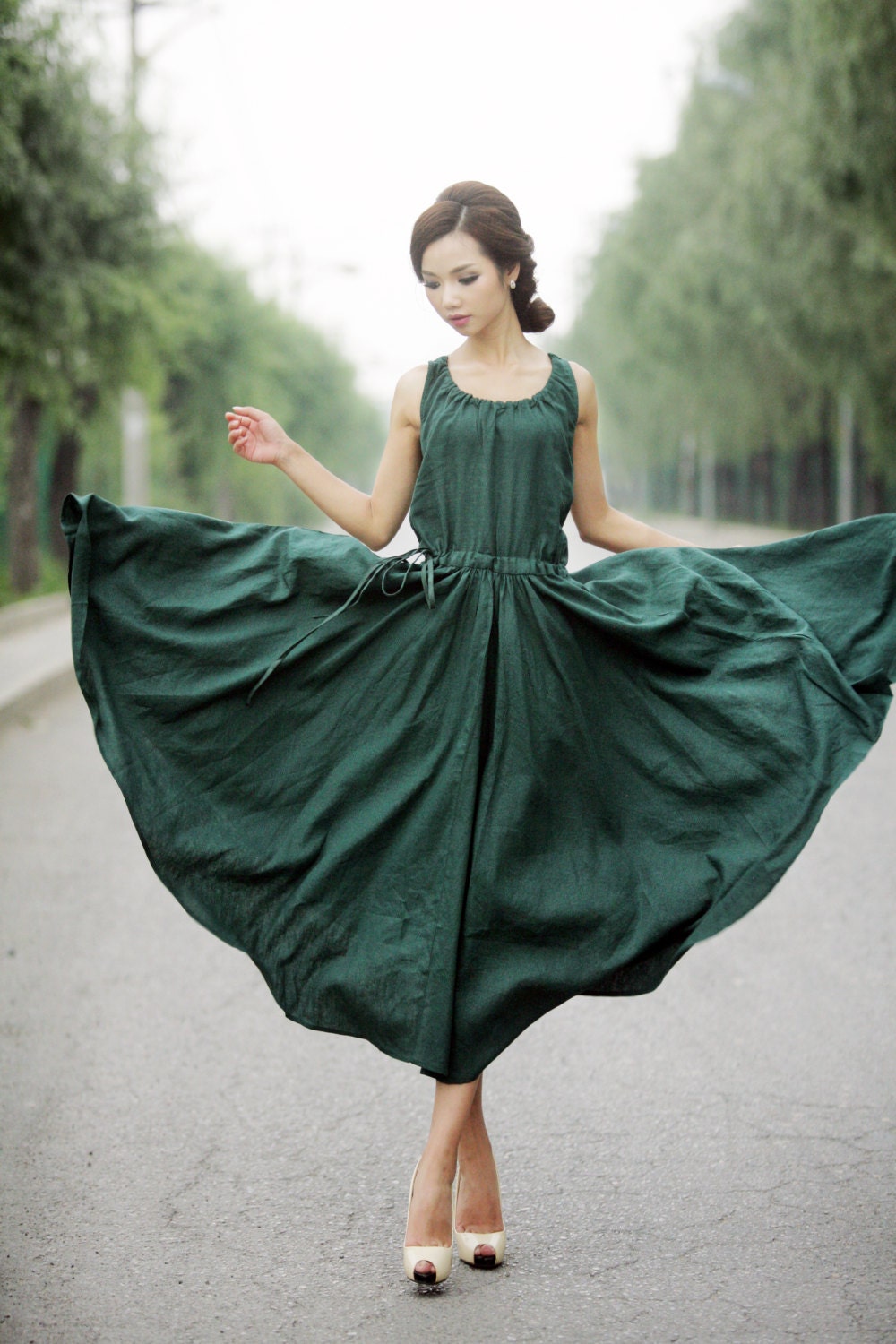 long flare gowns