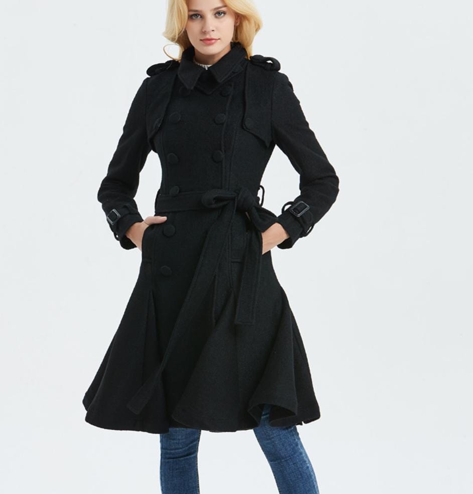 送料無料 ダブルブレスト ウールコート DOUBLE-BREASTED WOOL OVERCOAT ダブルブレストウールオーバー