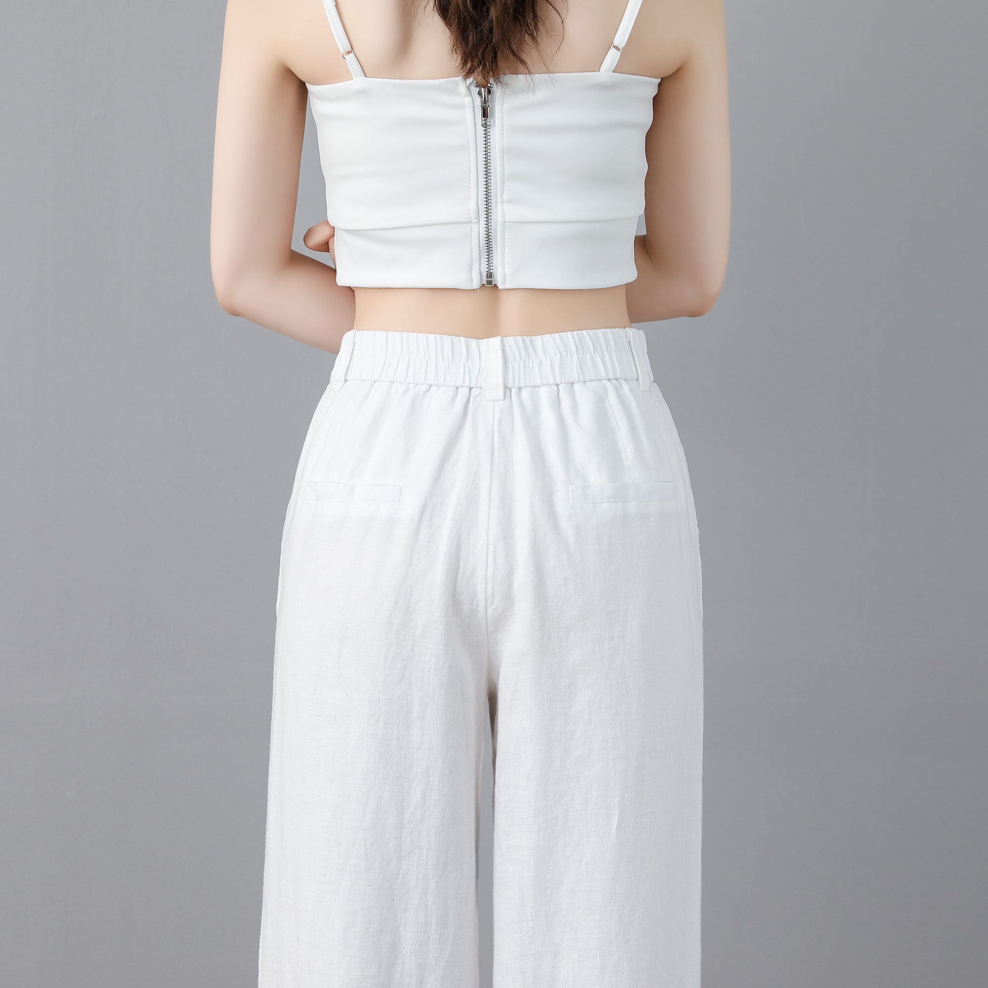 White Linen Pants Linen Pants Wide Leg Linen Pants Women Etsy Australia