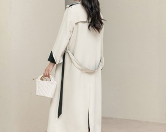 Wide belt Trench coat – L'AUBE BLANC