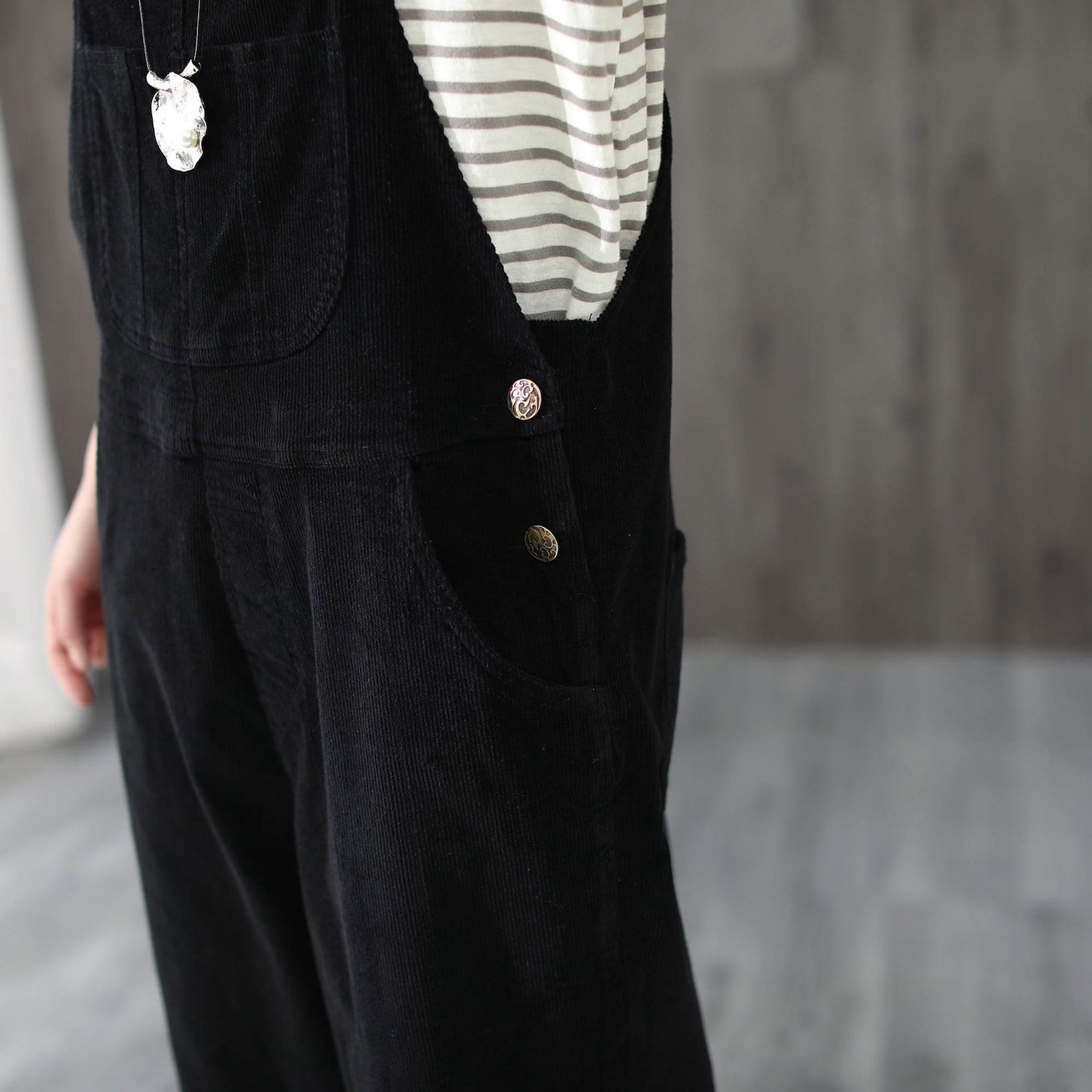 Black Plus Size Corduroy Overalls Women Adjustable Corduroy Etsy