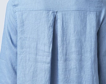 Linen Tunic Dress, Linen Midi Dress, Linen Dresses Women
