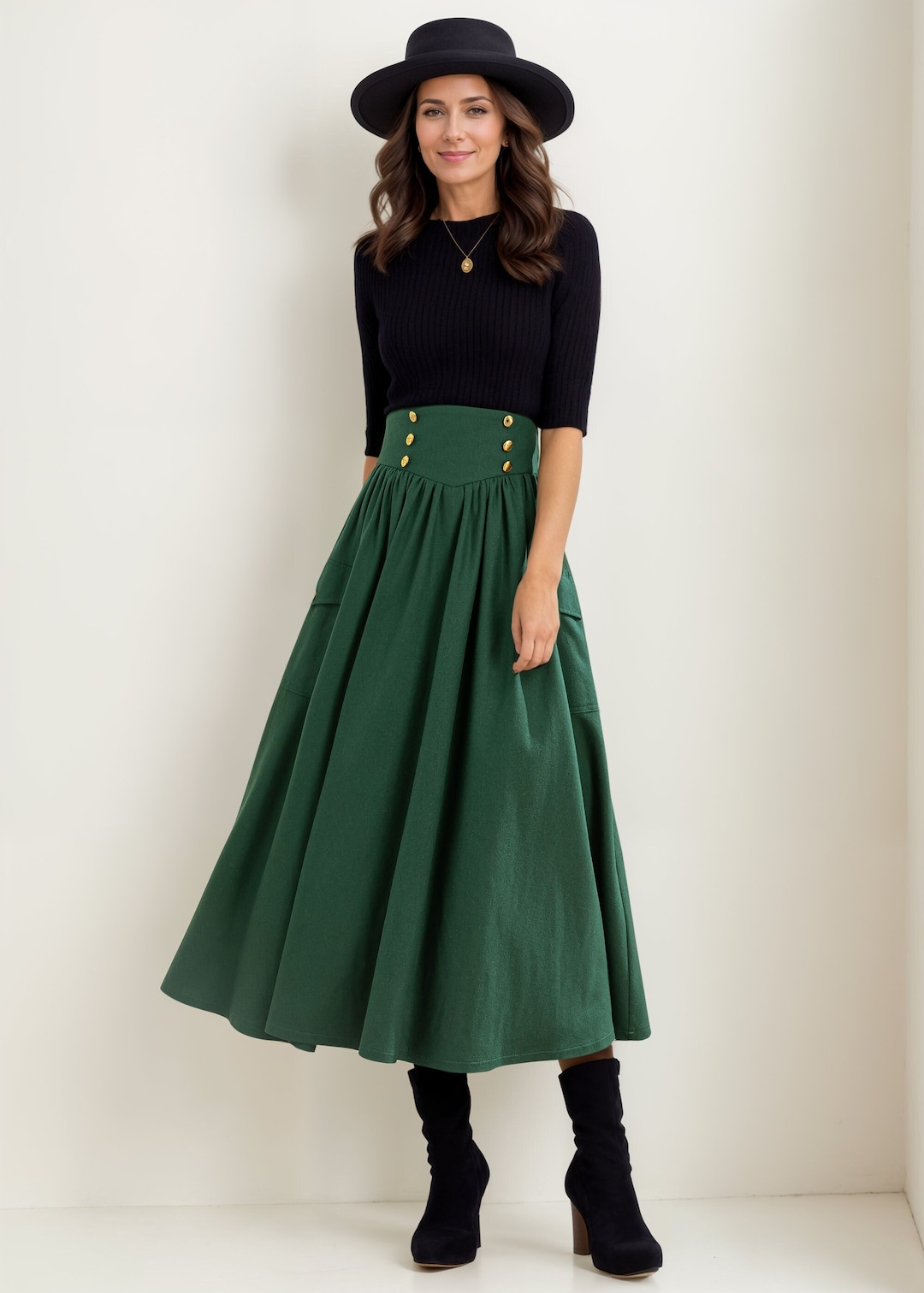 NZ woven wool skirt