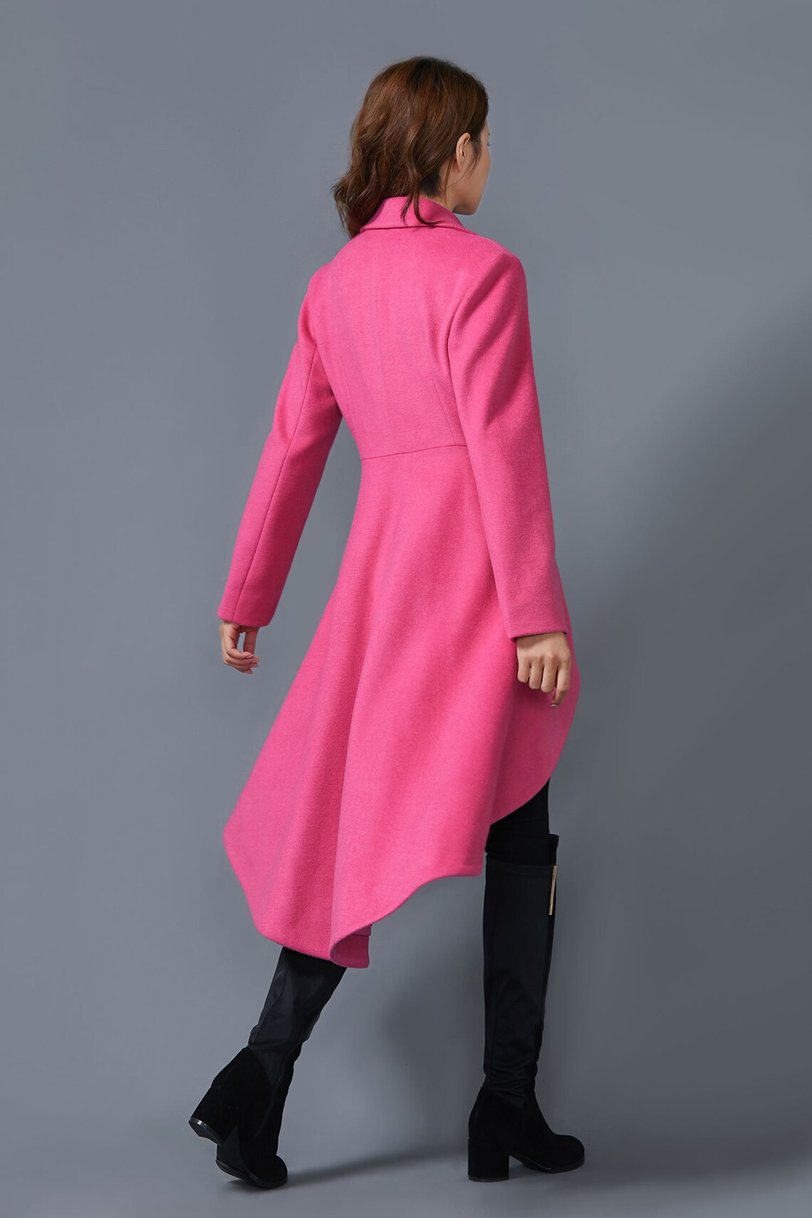 Wool coat womens coats pink wool coat winter wool coat Etsy