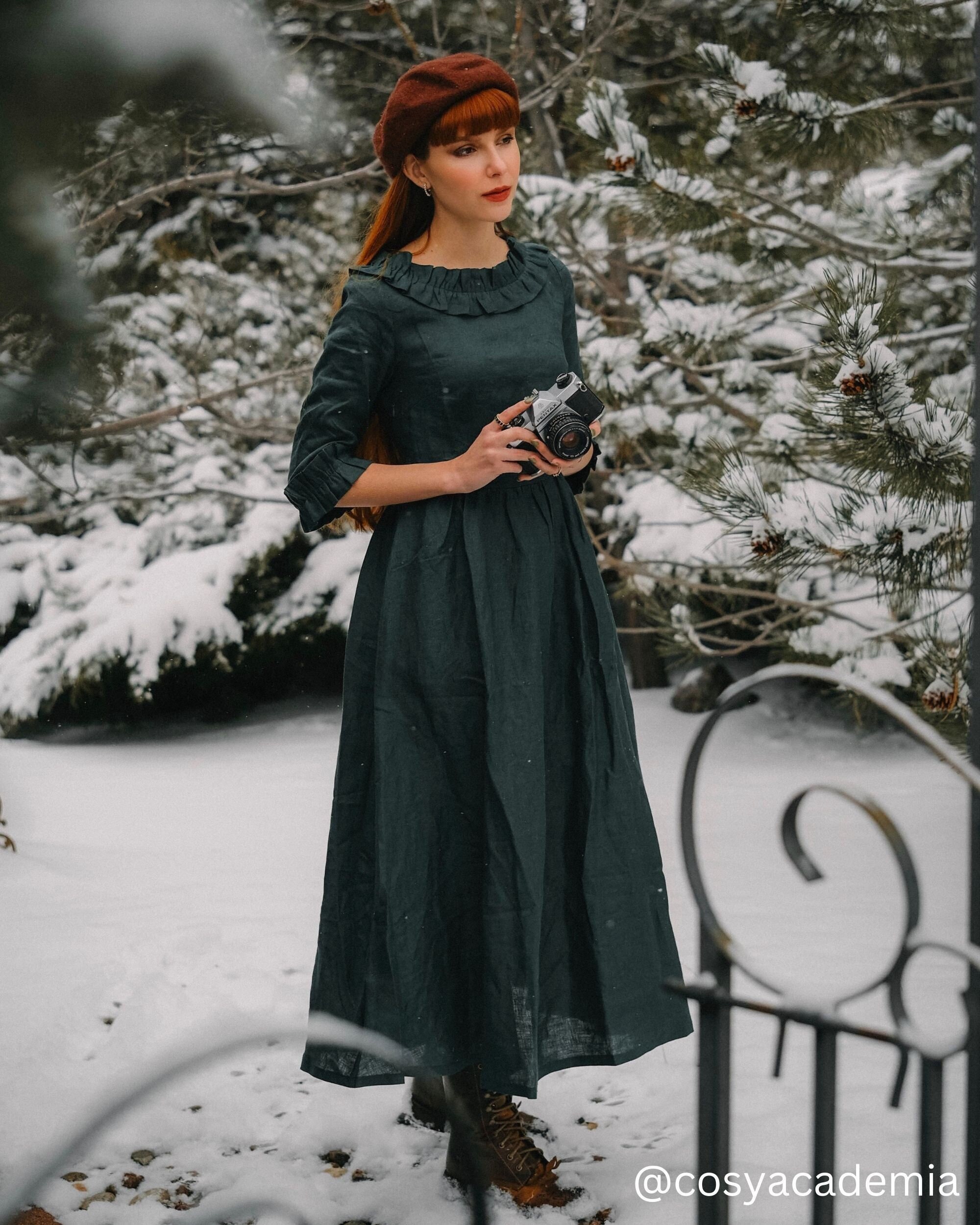 hazel green color dress Large/16-16.5 Neck/34-35 Sleeve