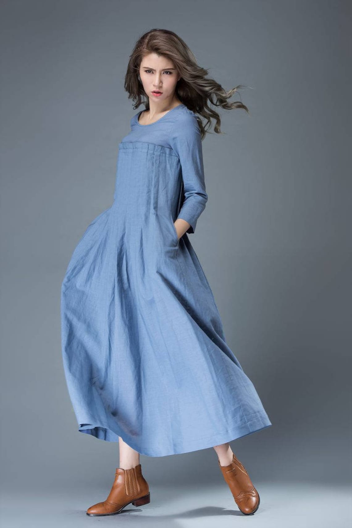 linen maxi