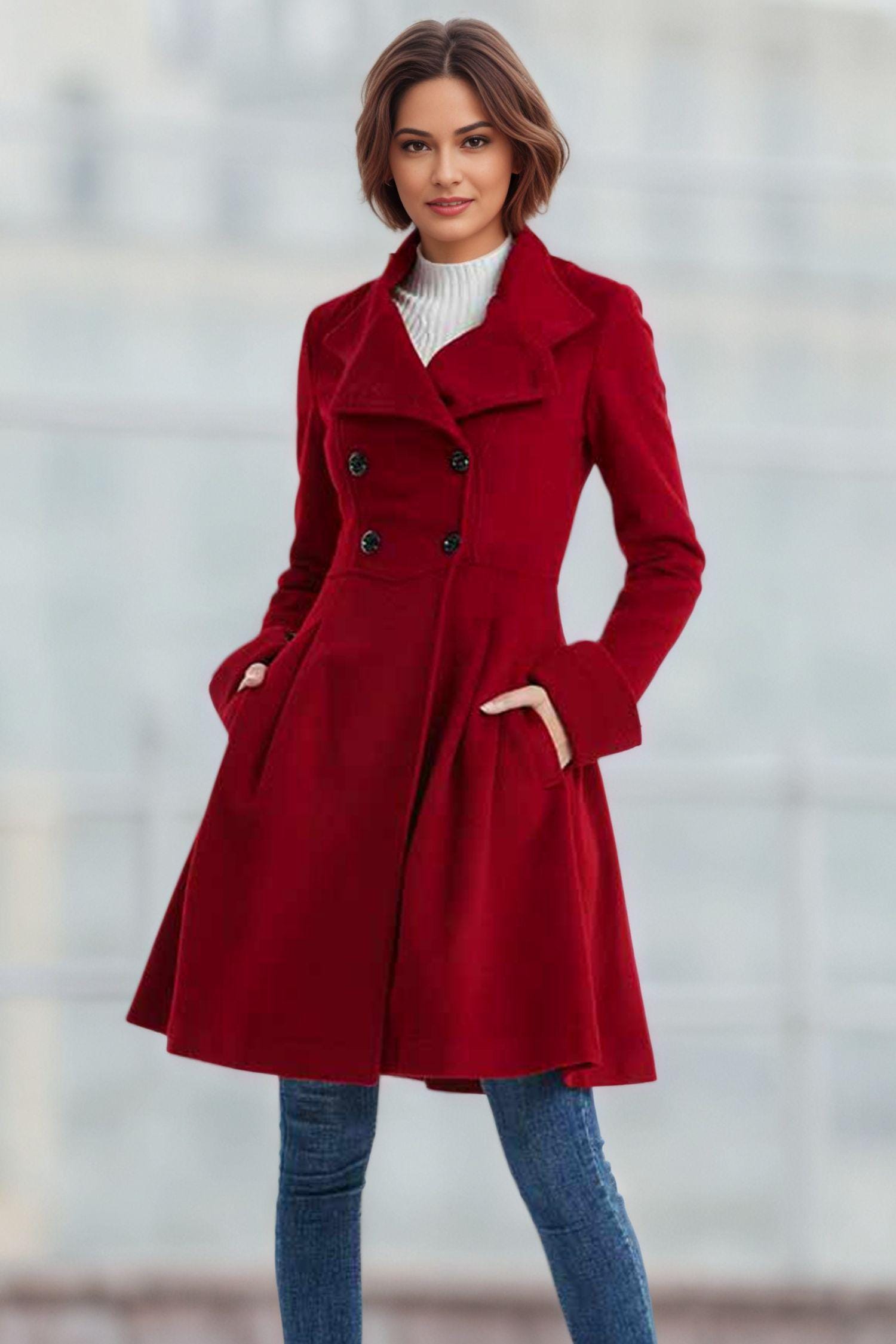 Ｙ-3ワイスリー　CLASSIC WINTER WOOL PADDED COAT Wool Coat, Midi Coat, Womens Wool Coat, Winter Coat Women, A