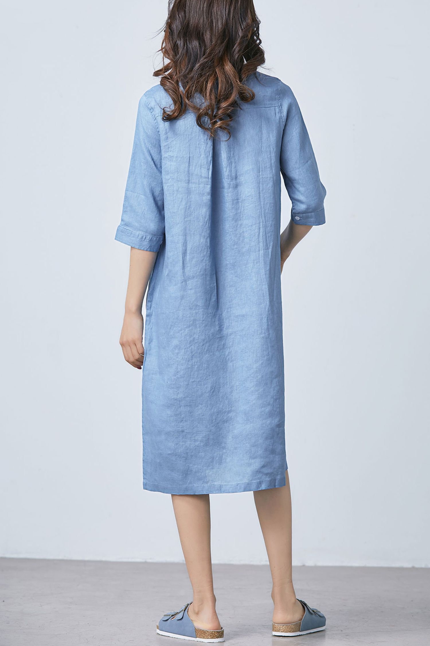 Linen Tunic Dress, Linen Midi Dress, Linen Dresses Women