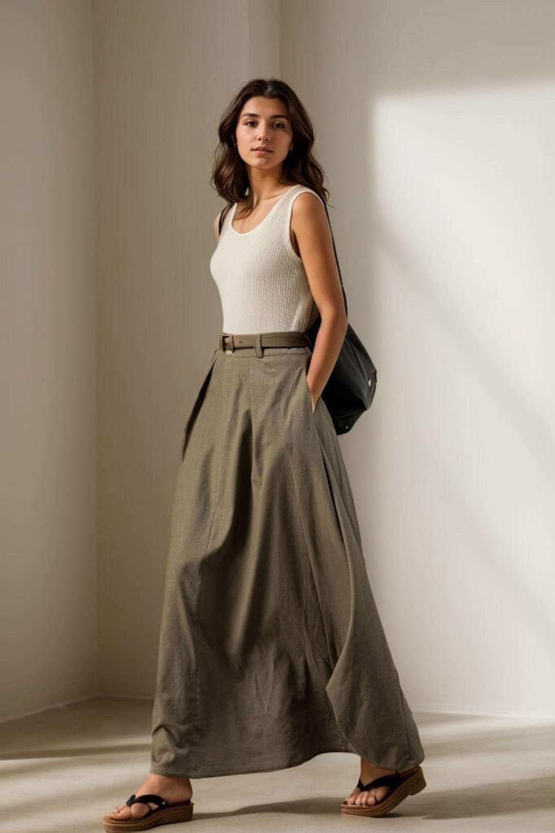 スカート L'Appartement Linen Canvas Long Skirt 38 CTG08958_grande.jpg?v=1681460824