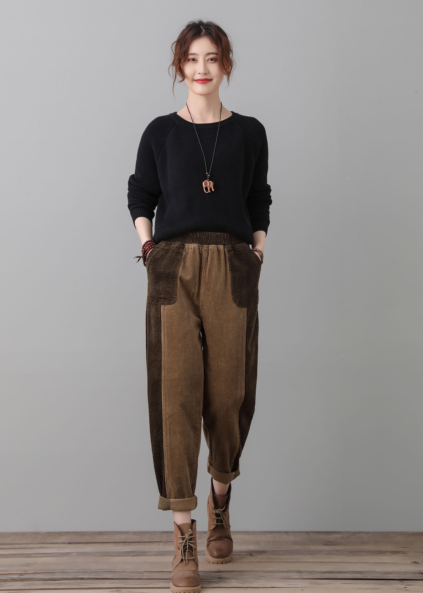 【COLOR iN ID】Corduroy loop banding pants Huntington Color Blocked Corduroy Pant – Aimé Leon Dore