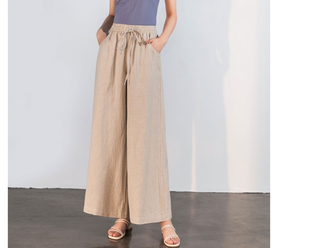パンツ RY/LI SHEETING CLOTH GATHERED PANTS Amazon.com: Linen Pants for Women 2025, Womens Fall Fashion