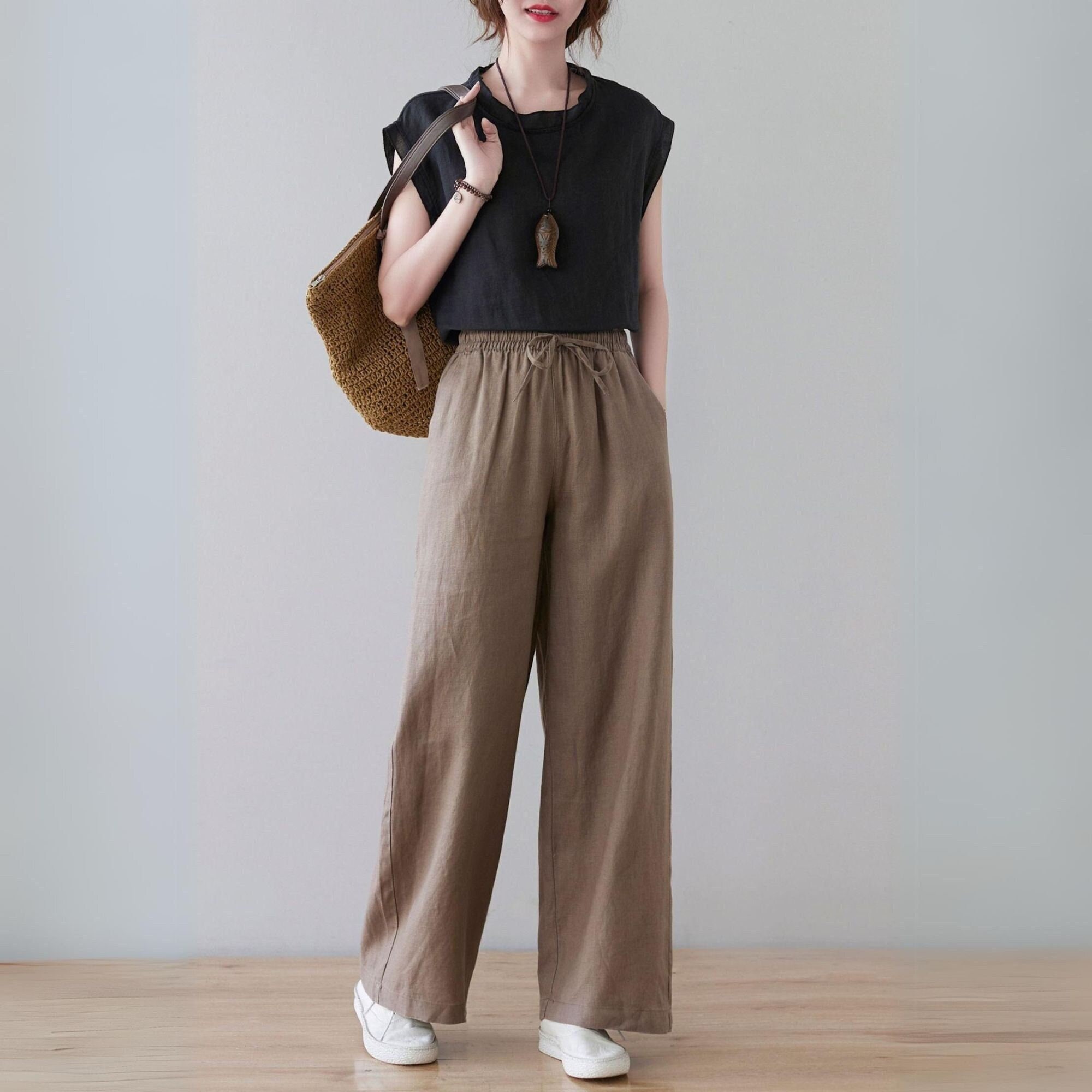 【YOURNUS】Mizuho Linen Wide Pants S1_W_19094_Quinn_Linen_Tank_Wh