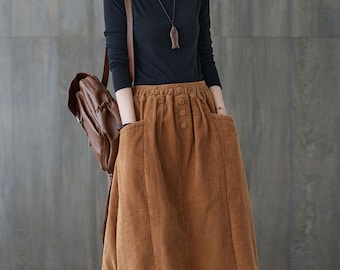 Maxi skirt plus size corduroy skirt deals