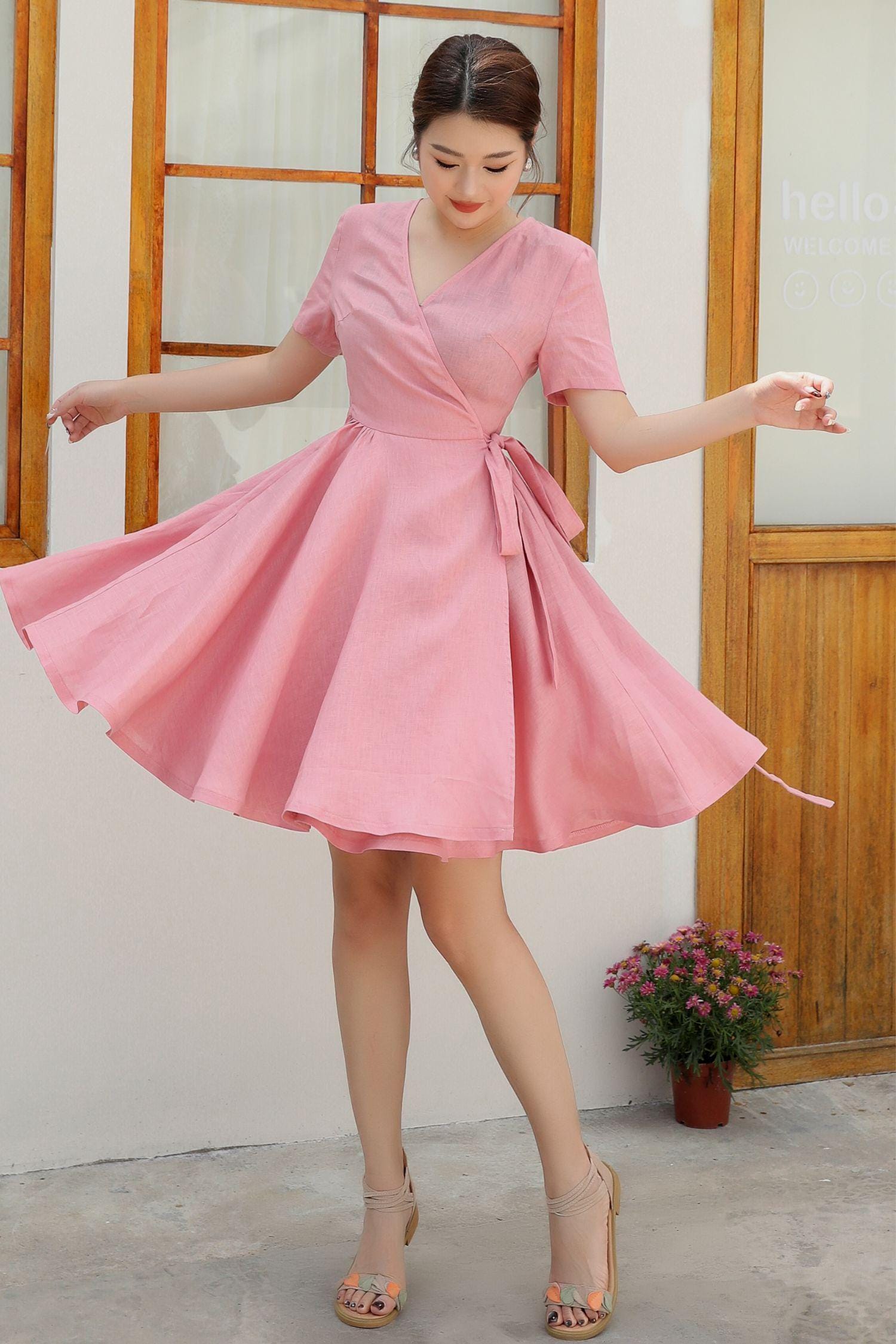 Pink Swing Dress - Etsy Pink Swing Dress - Etsy
