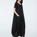 Black Linen Dress Linen Dress Long Linen Dress Linen Maxi - Etsy