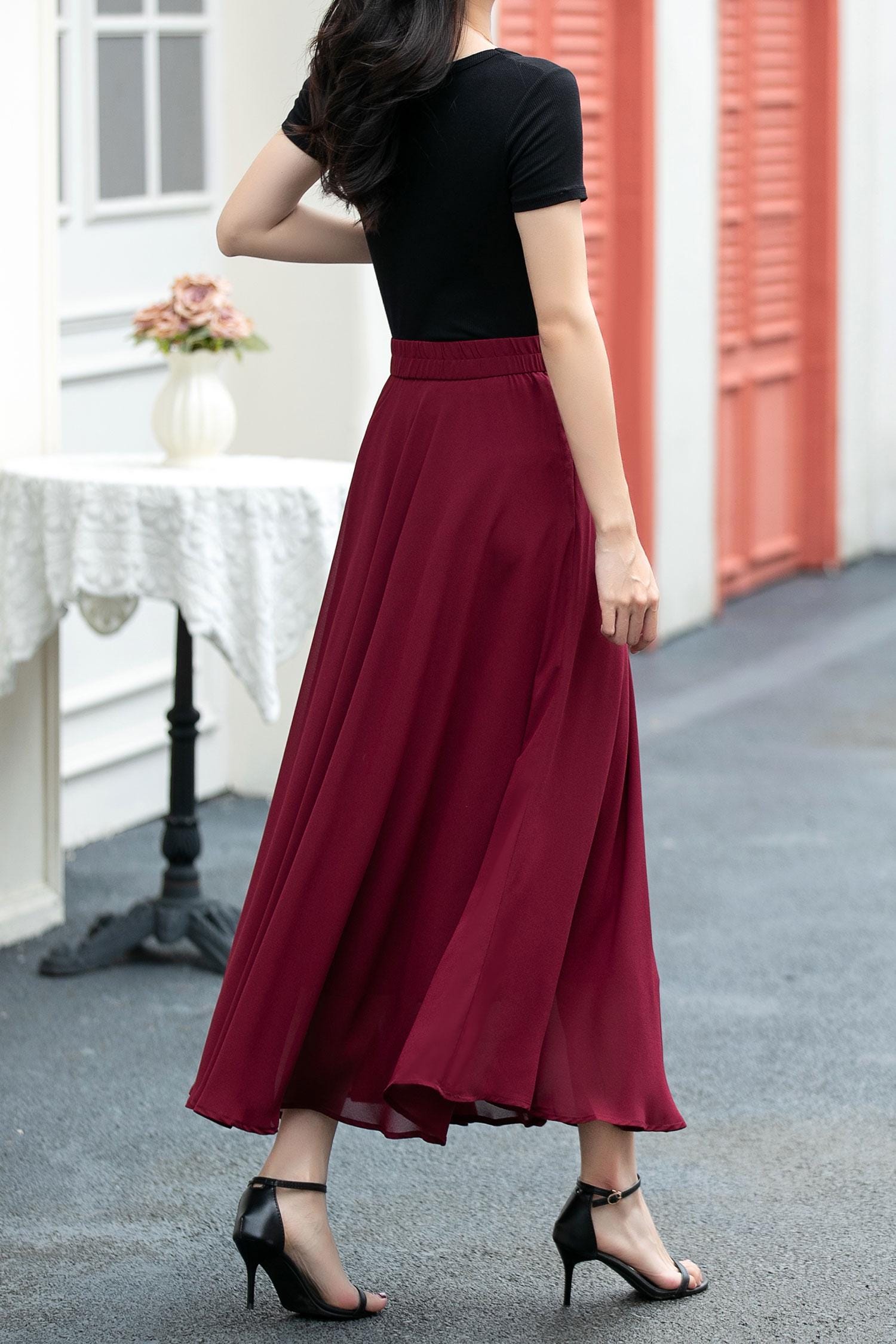 chinese dress ladies Amazon.com: QXQYGRZ Womens Boho Ruffle Hem Long Skirts Flowy Drawstring  Waist Maxi Skirts Tiered Summer Vacation Skirts for Women : Clothing, Shoes  & Jewelry