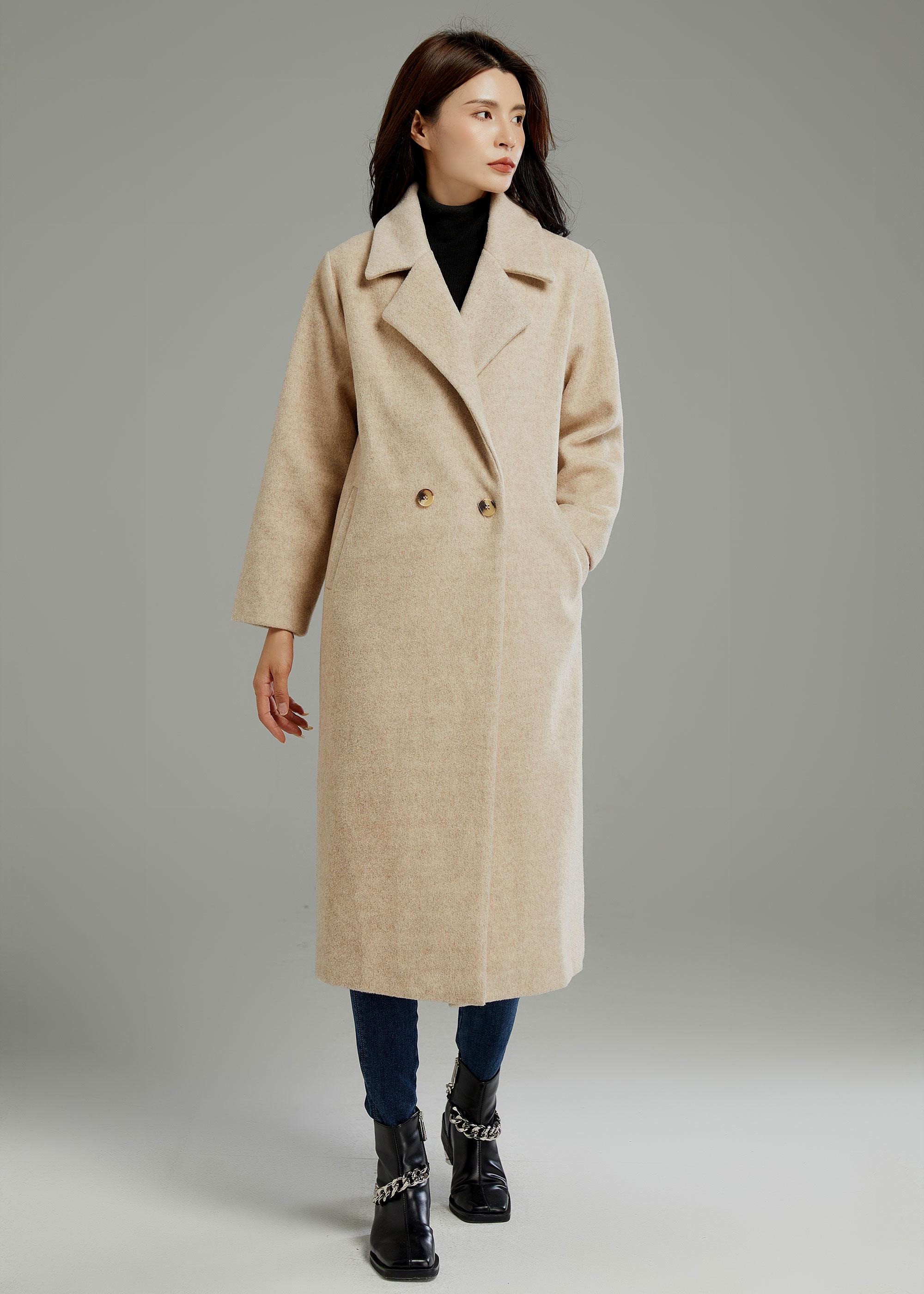 volume wool tailored coat charcoal gray | épine
