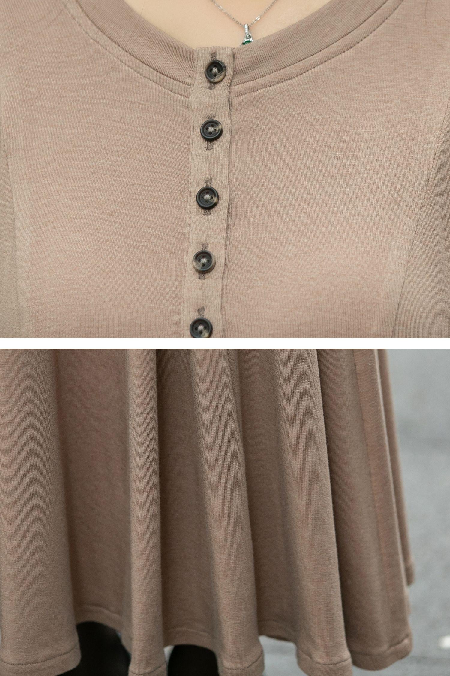 Knit A-line Long Dress, Wool-free Knit Dress, Camel Knit