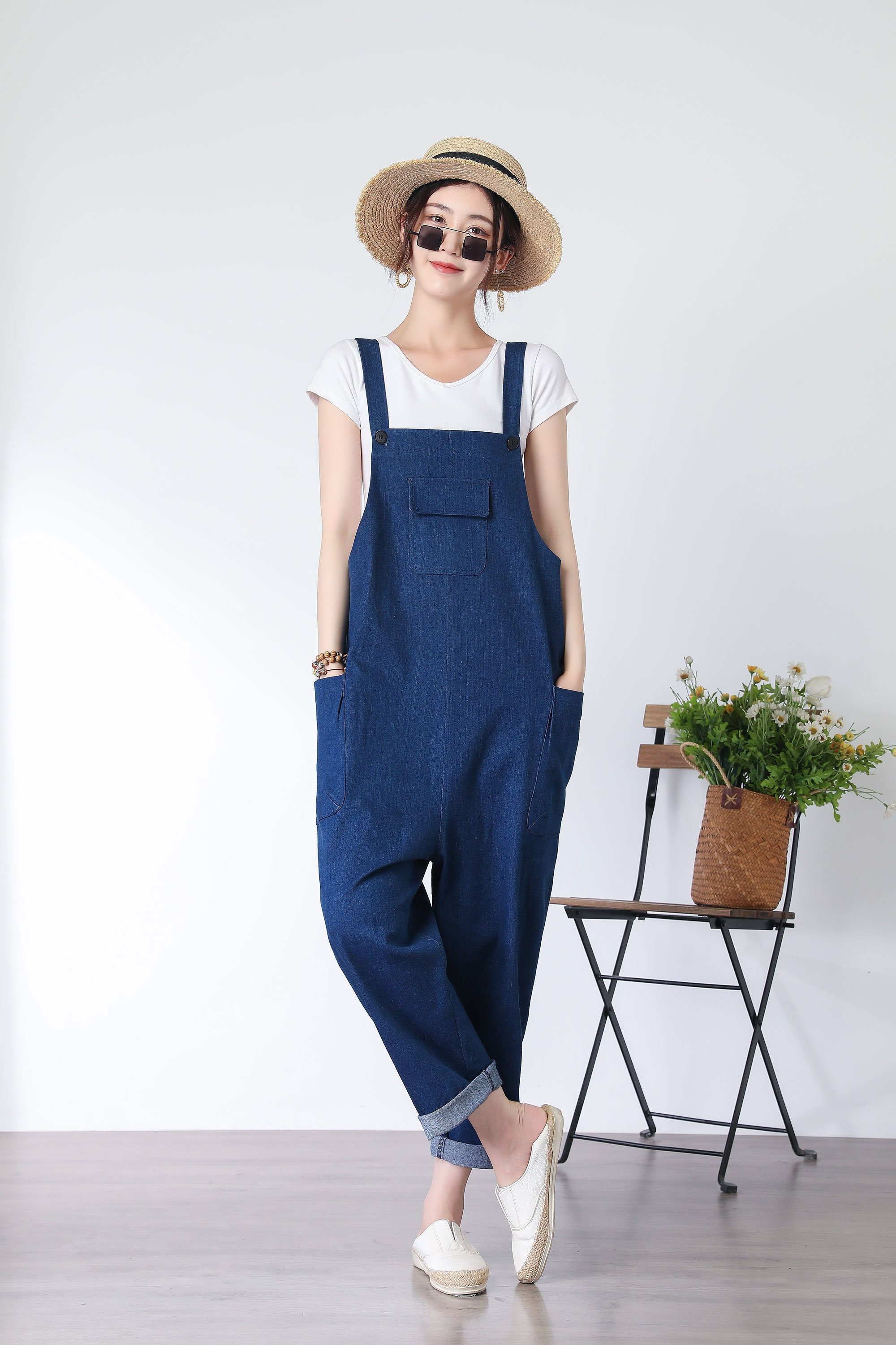 ロンパース・カバーオール House on the Hill Jumpsuit navy 80 ロンパース・カバーオール House on the Hill Jumpsuit navy 80