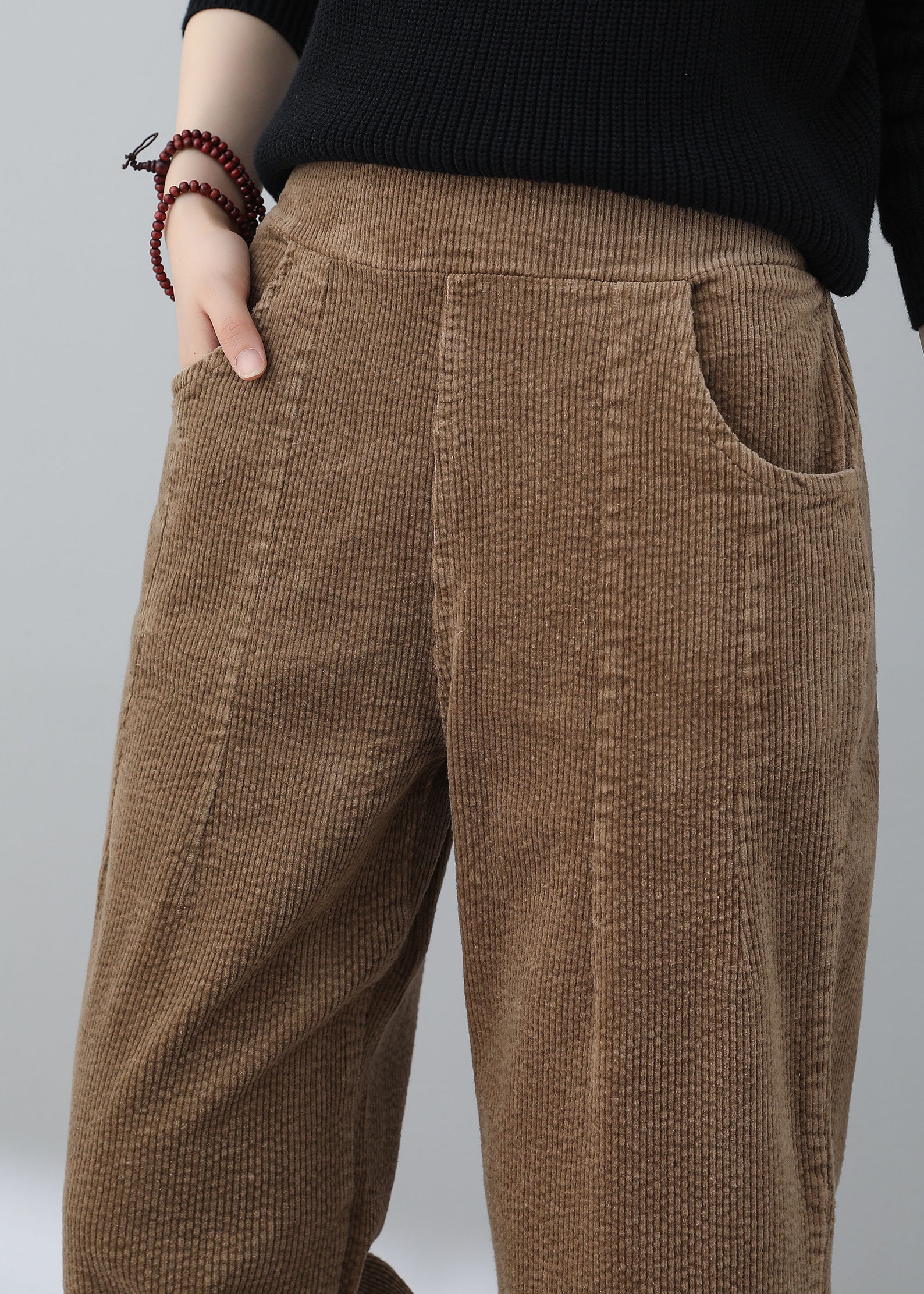 Corduroy Long Slim Pants main image 0