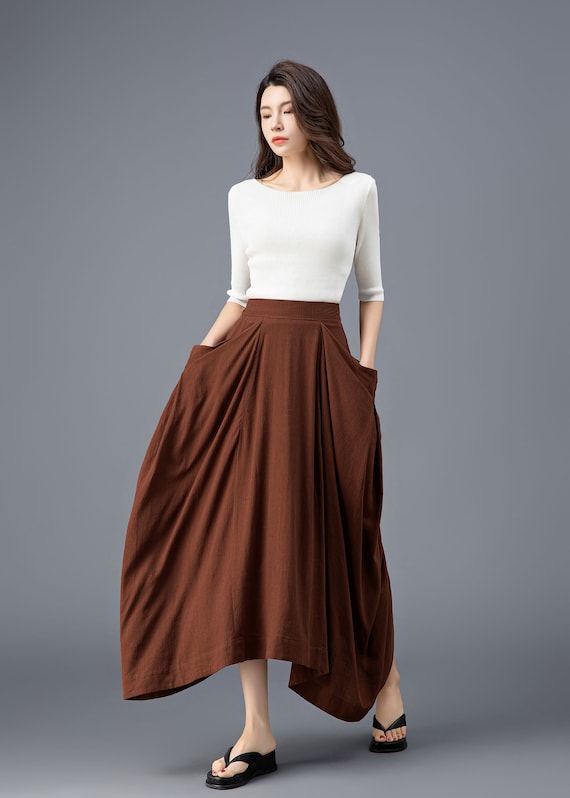 Linen Skirt, Maxi Skirts, Skirts for Women, Linen Maxi Skirt