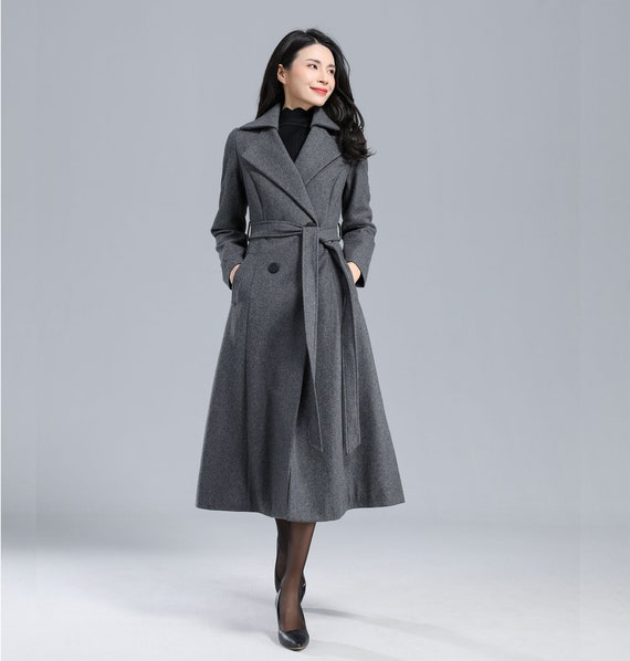 warm winter coat, long coat, wool coat, womens coats, fit and flare co –  Ylistyle