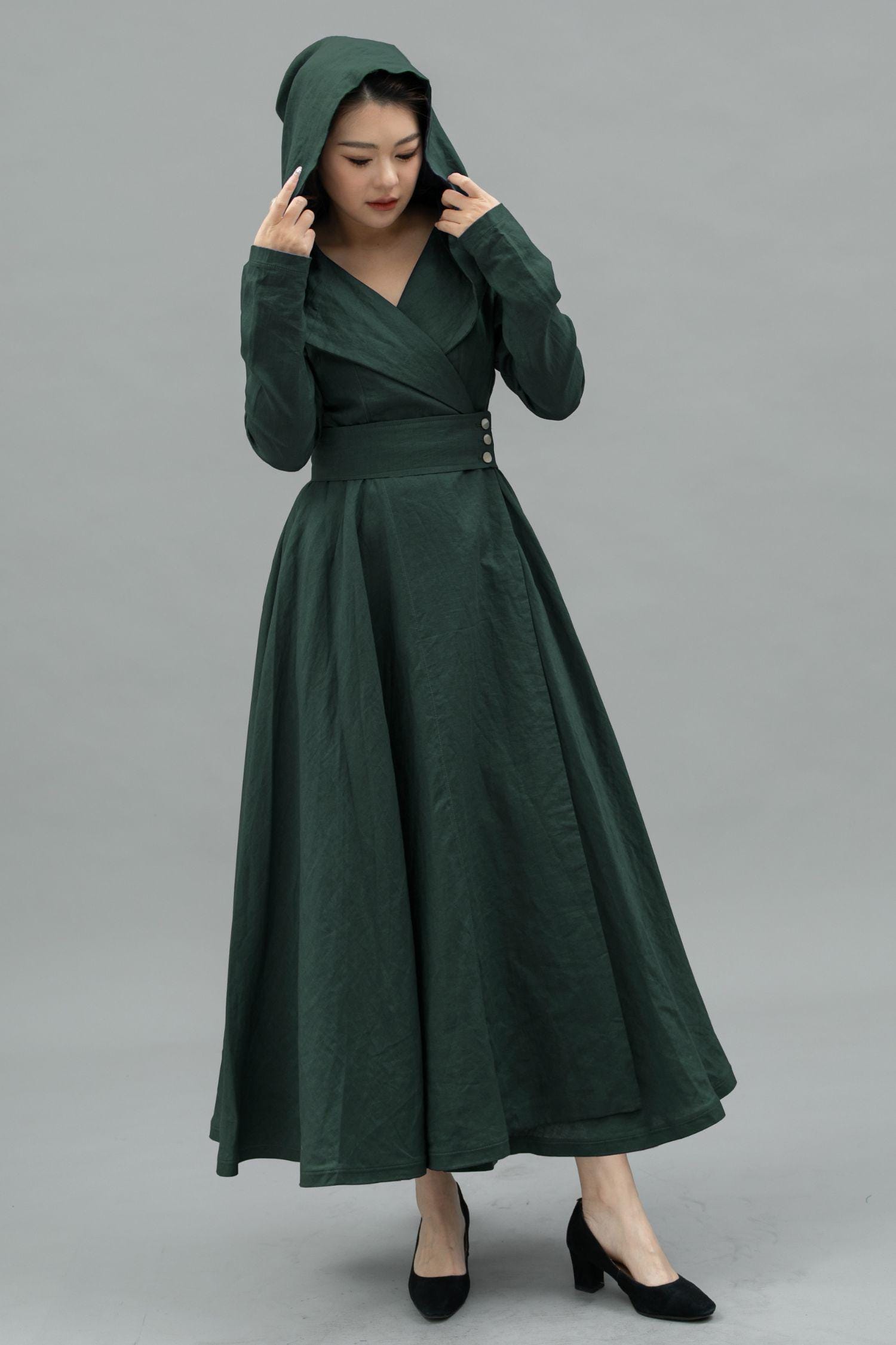 Long Green Coat - Etsy Canada