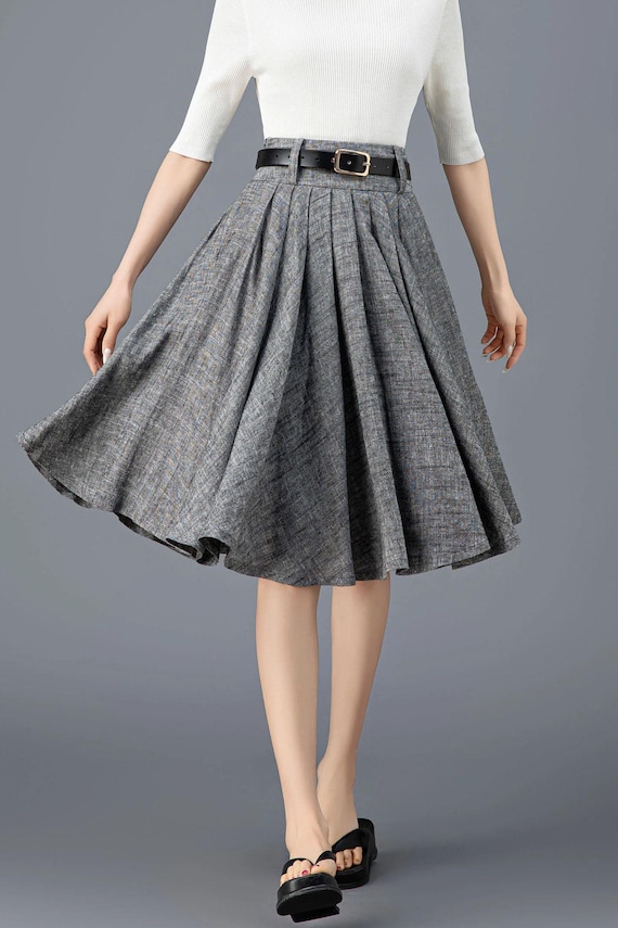 johnsmedley LINEN QUILT SKIRT