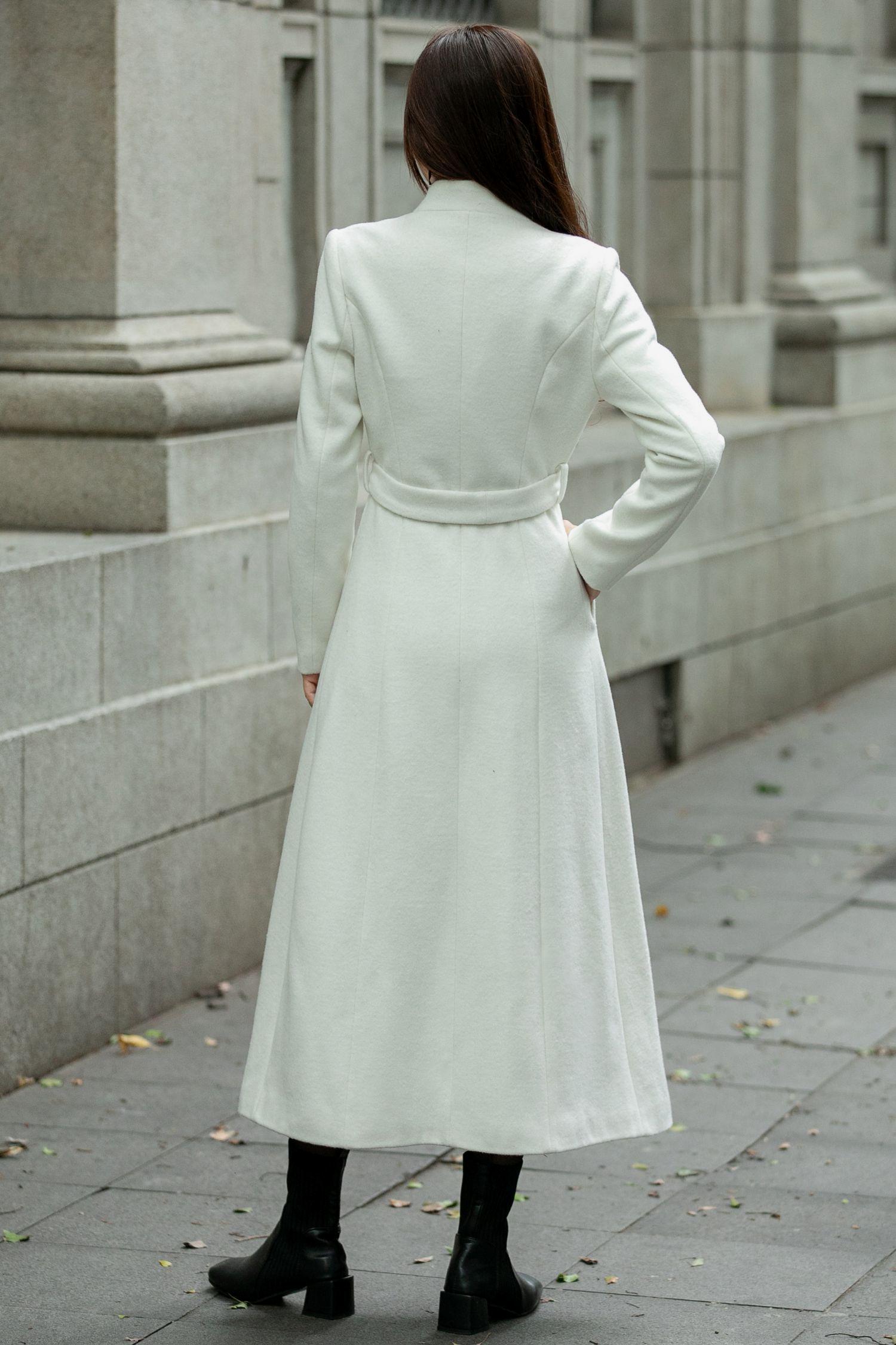 Wool Coat, Long Wool Coat, A Line Coat, Womens Wool Trench