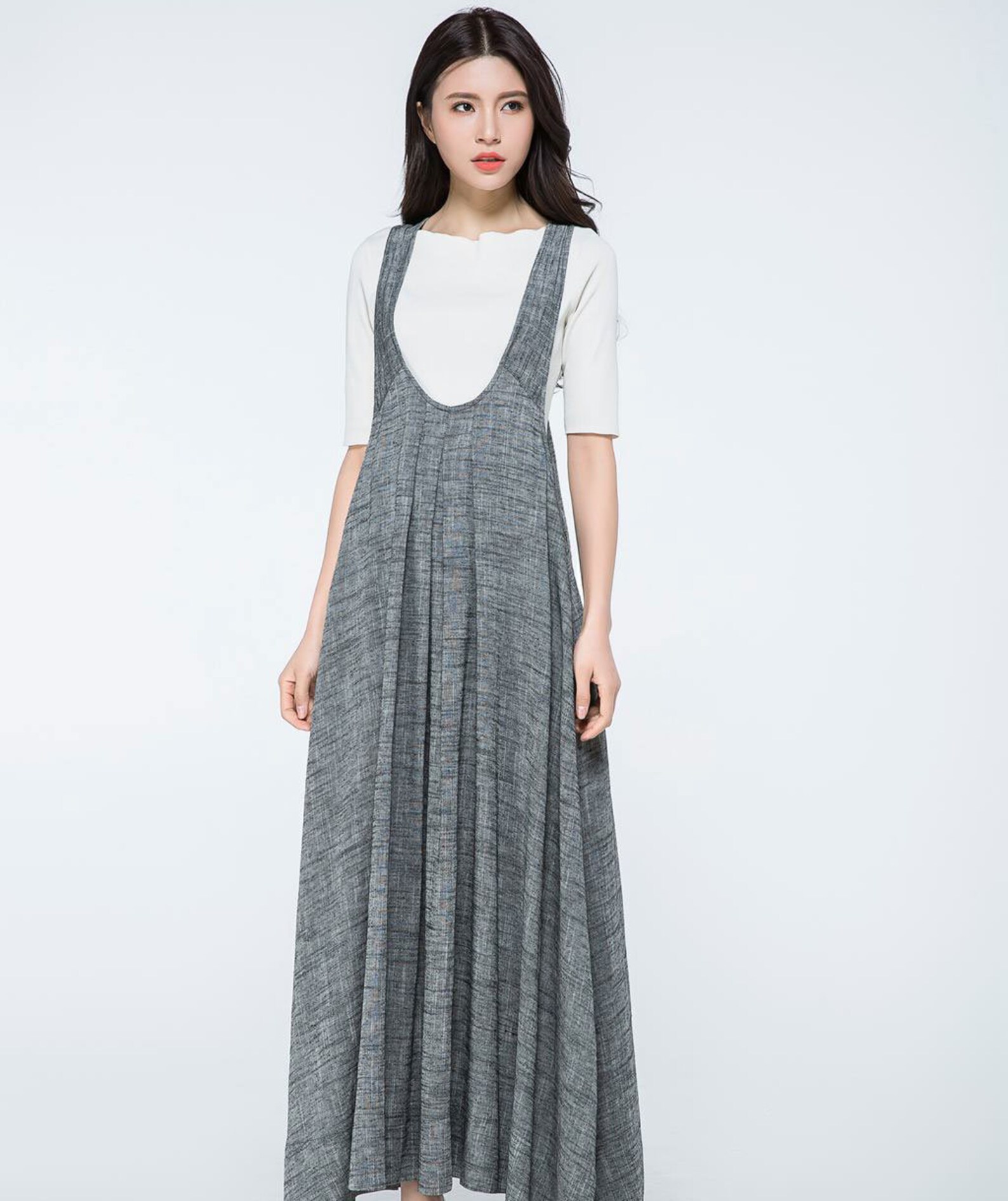 long sleeve long black dress Vienna Embellished Backless Maxi in Mom Dresses Son as sleeve_Puff Sleeves You:0