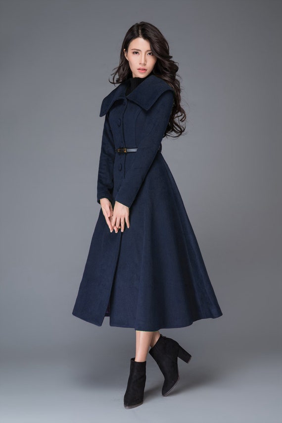 Green Princess Wool Coat Women Long Jacket For Wool Coat Women Long Jacket, Womens Western Winter Coats Taiwan