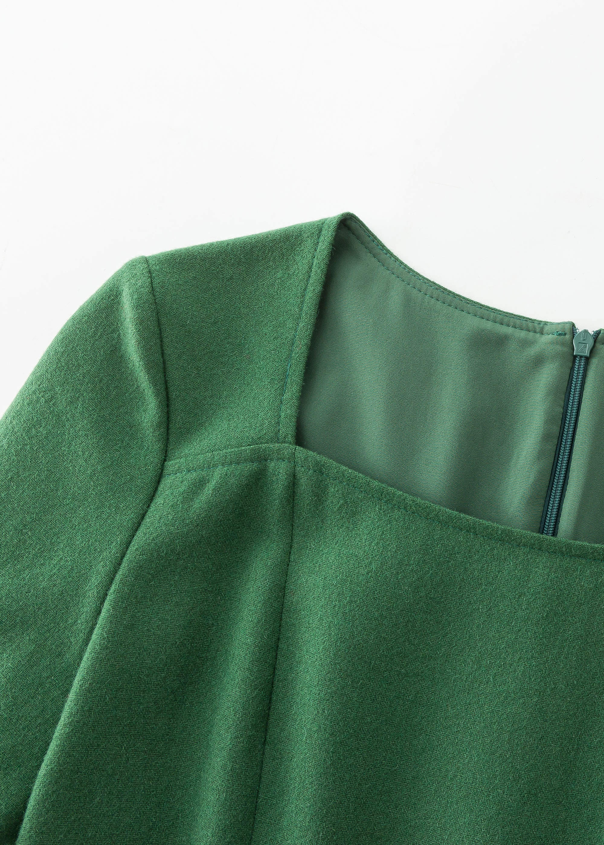 Green Dress Wool, Swing Dress, Womens Dresses, Pleated Wool Dress, Winter  Dresses, Dress With Pockets, Handmade Dress, Ylistyle C3615 - Etsy