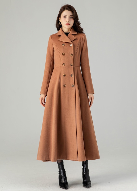 Wool Coat, Long Coat Women, Wool Trench Coat, Winter Coat