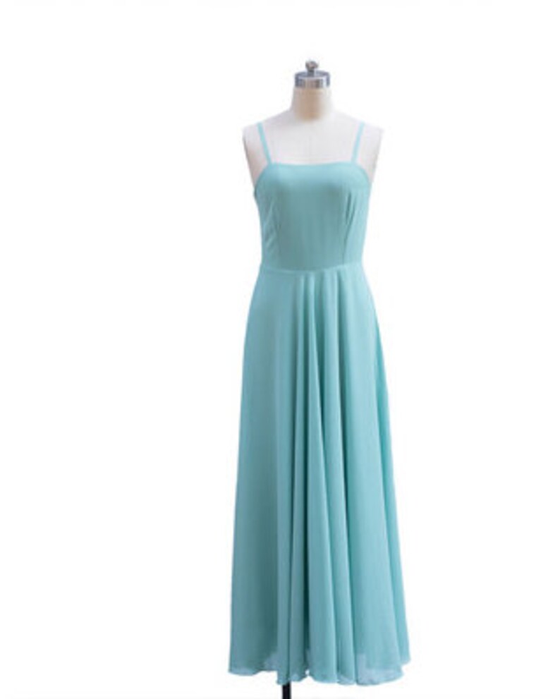 Chiffon Slip Dress Elegant Prom Slip Dress WeddingParty Dress C2006 Retro Swing Dress White Spaghetti Strap Fit and Flare Chiffon Dress