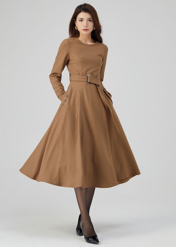 white christmas dresses Short Casual Open-Back Fit-and-Flare Dress– PromGirl main image 0