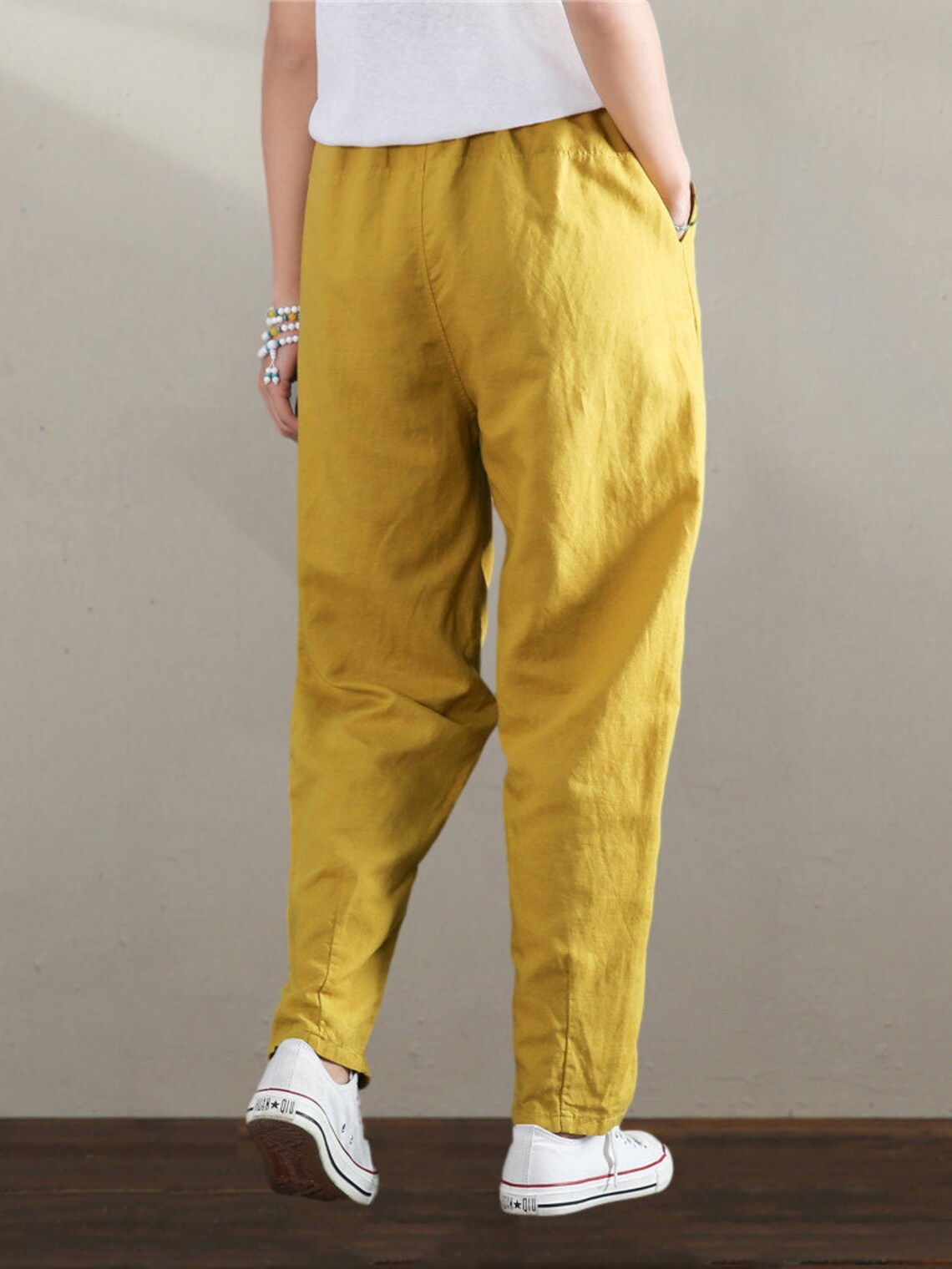 Classic minimal linen pants. Women's trousers with an Etsy