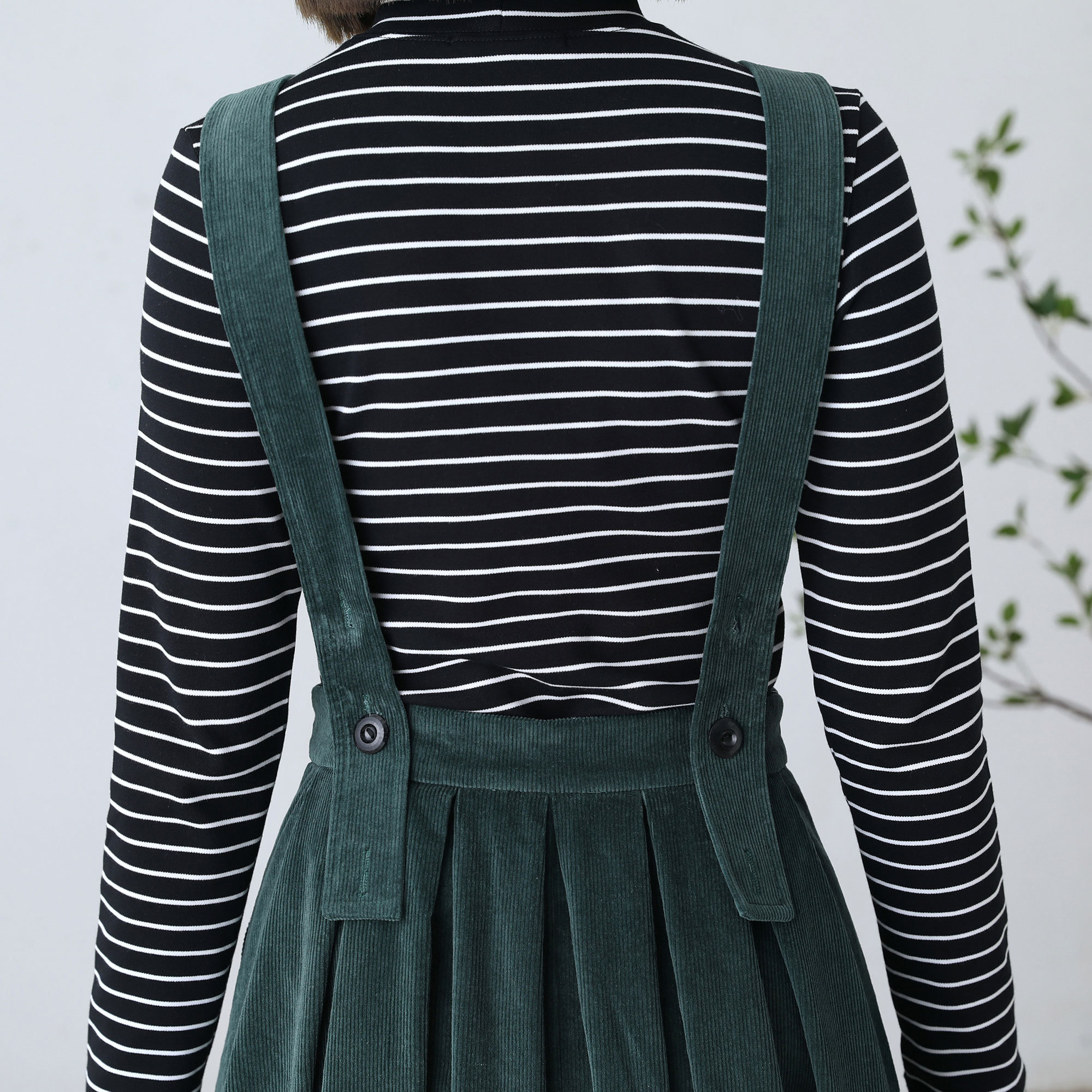 cider green corset dress Tima Corduroy Overall Dress (More Colors) – Grace Boutique