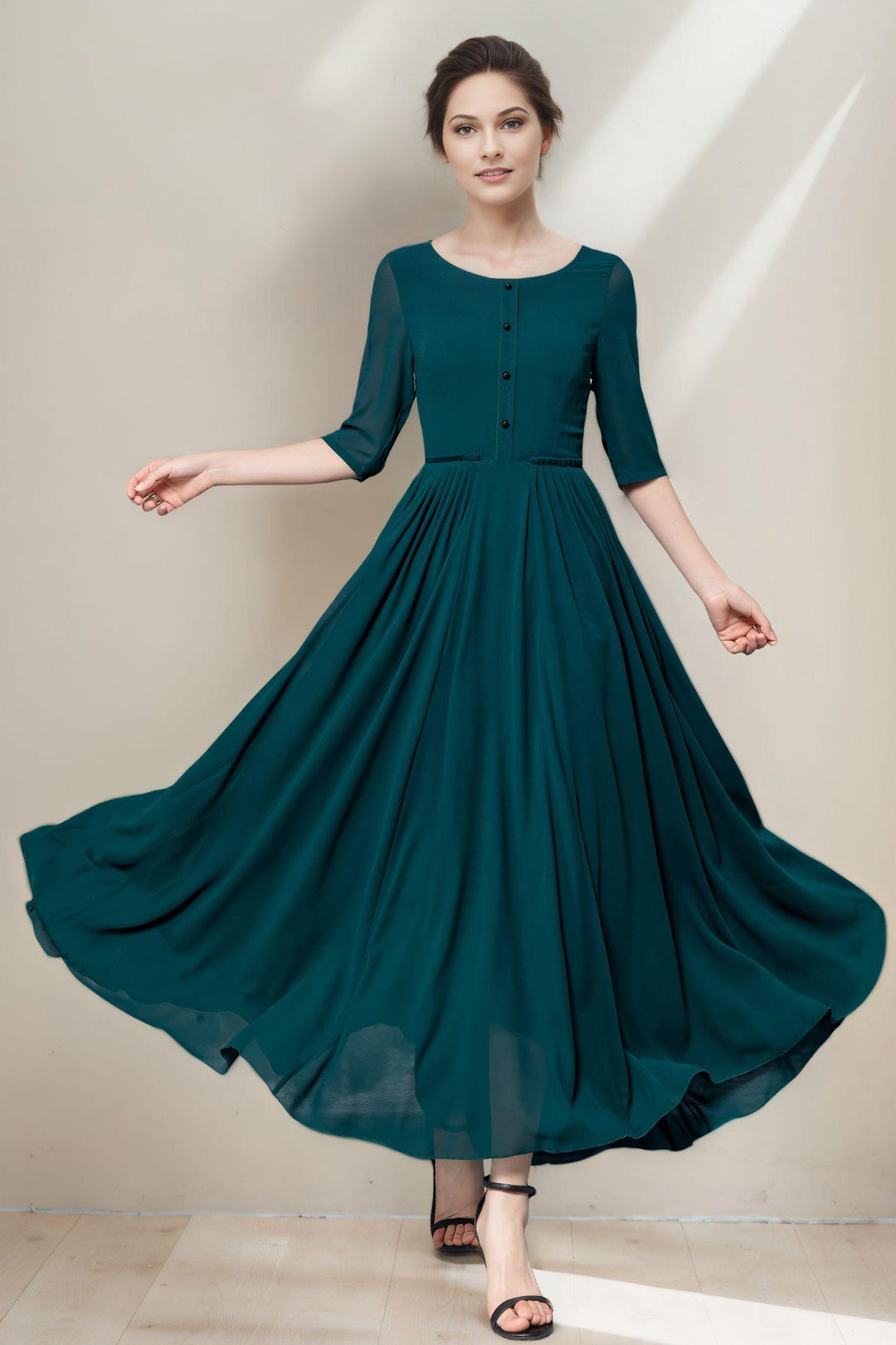 corset one shoulder dress Chiffon Gown XXS / Black Size:60 Long The Chic LowStock:43732130103347 Sezane womens casual dresses