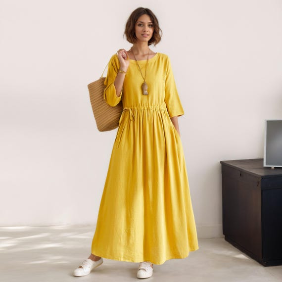Fashion Blue And White Porcelain Shirt Long Dress Women